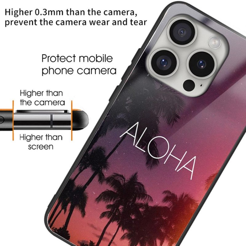 Puhelinkuoret iPhone 16 Pro Aloha Karkaistu Lasi