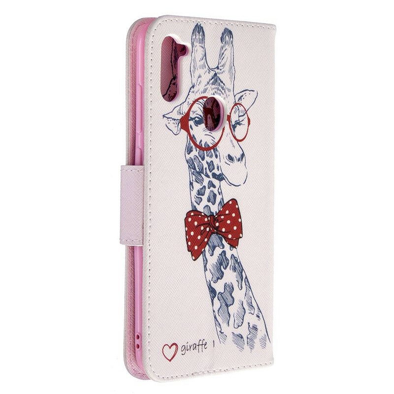 Flip Case Samsung Galaxy M11 Taitava Kirahvi