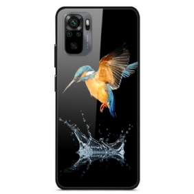 Case Poco M5s Crown Bird Karkaistu Lasi