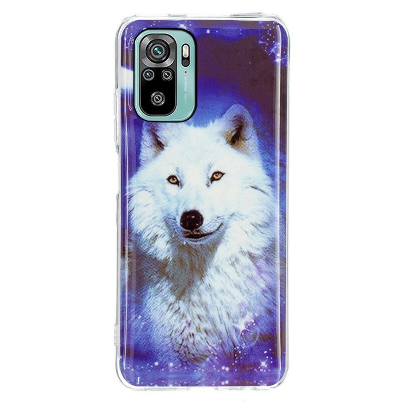 Case Poco M5s Fluoresoiva Wolf-sarja