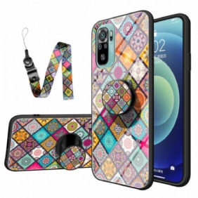 Case Poco M5s Patchwork Magneettipidike