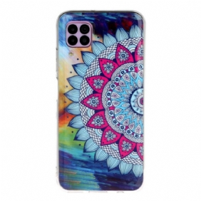 Case Huawei P40 Lite Fluoresoiva Pöllön Mandala