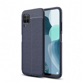 Case Huawei P40 Lite Kaksilinjainen Litsi-nahkaefekti