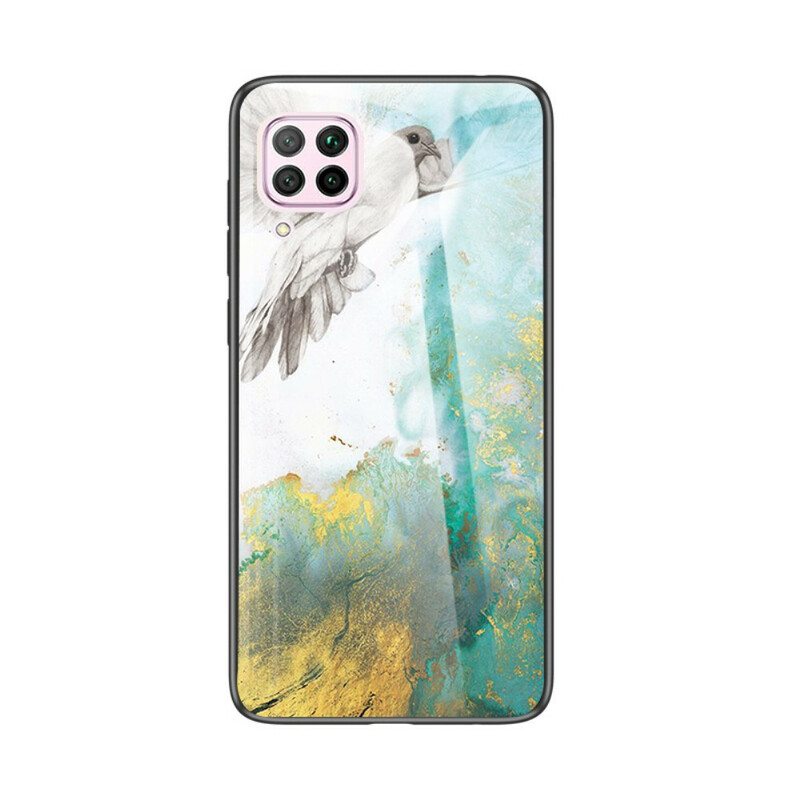 Case Huawei P40 Lite Premium Värit Karkaistu Lasi