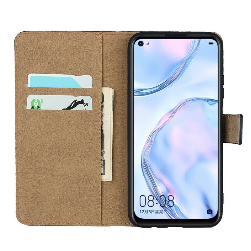 Flip Case Huawei P40 Lite Nahkaa