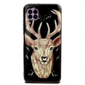 Kuori Huawei P40 Lite Fluoresoiva Majestic Deer