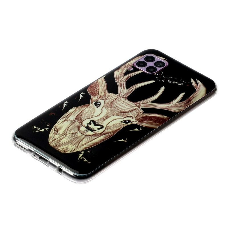 Kuori Huawei P40 Lite Fluoresoiva Majestic Deer