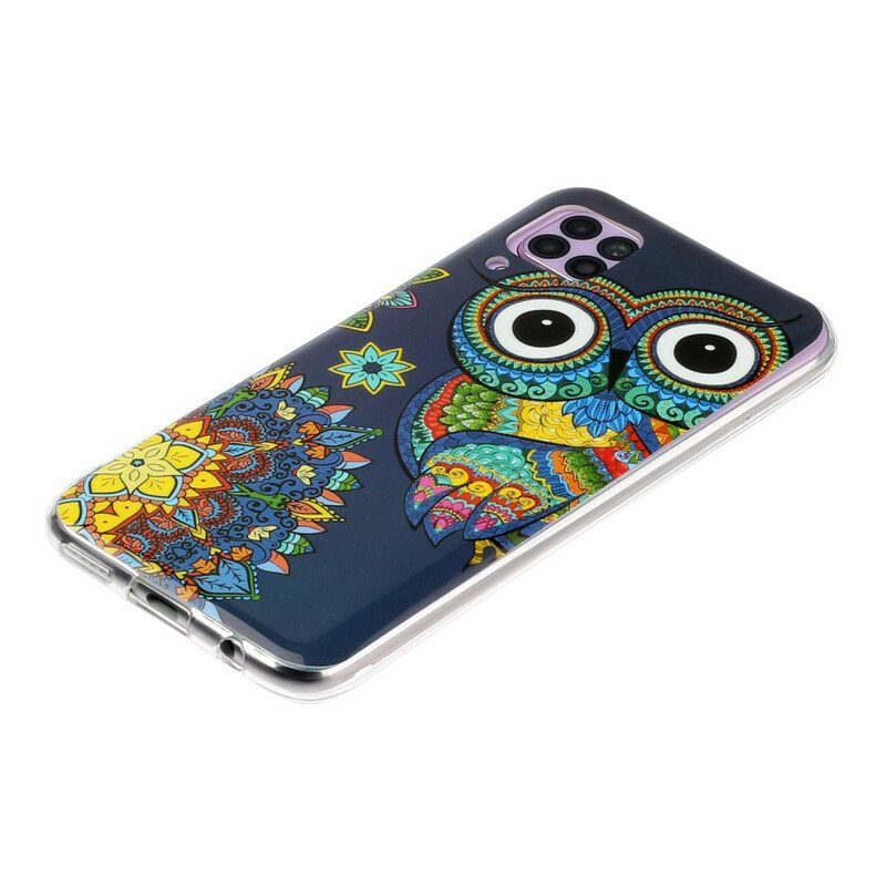 Kuori Huawei P40 Lite Fluoresoiva Pöllön Mandala