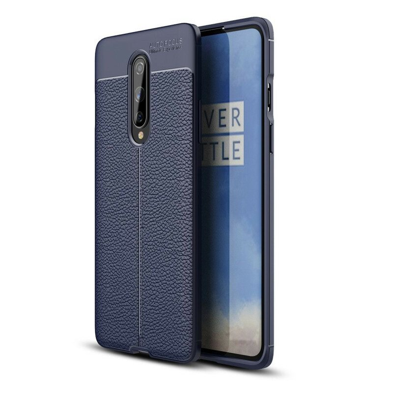 Kuori OnePlus 8 Kaksilinjainen Litsi-nahkaefekti