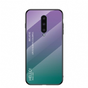 Kuori OnePlus 8 Karkaistu Lasi Hello