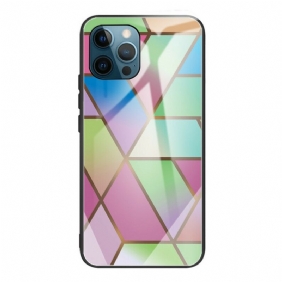 Case iPhone 13 Pro Geometria Marmori Karkaistu Lasi