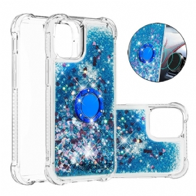 Case iPhone 13 Pro Paljetteja Rengastuella