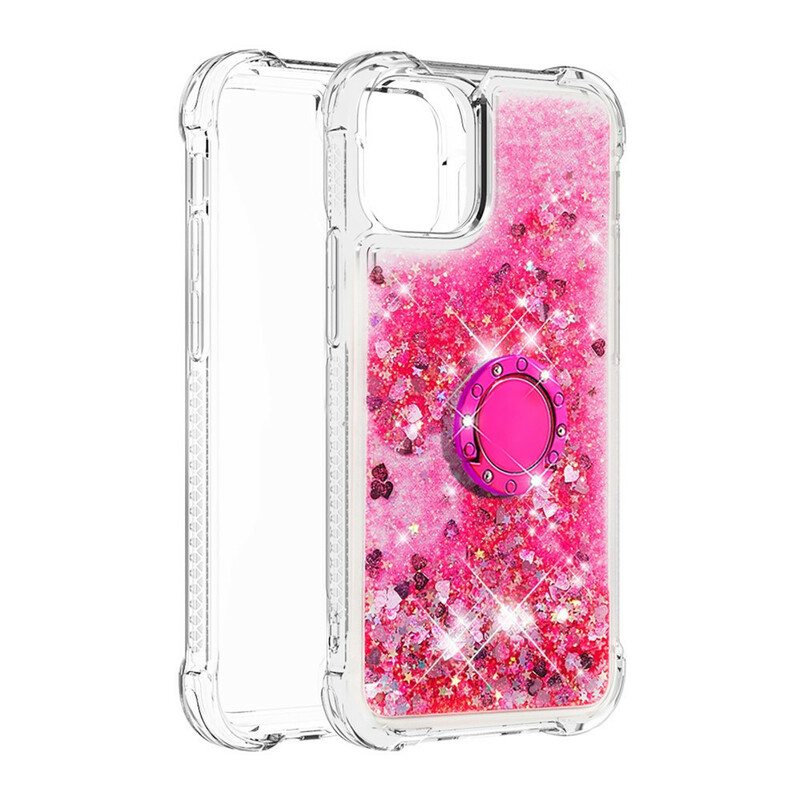 Case iPhone 13 Pro Paljetteja Rengastuella