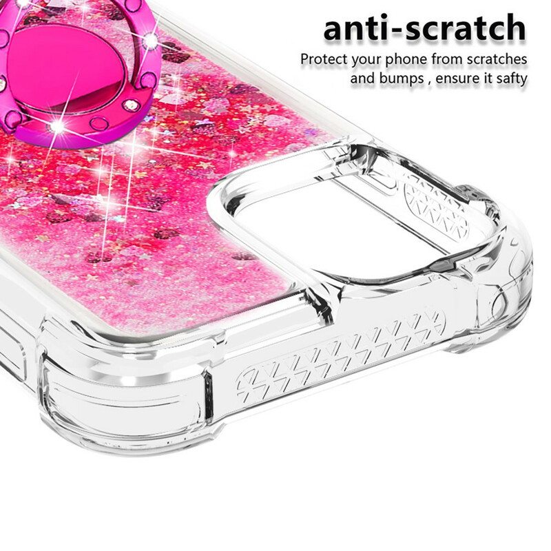 Case iPhone 13 Pro Paljetteja Rengastuella