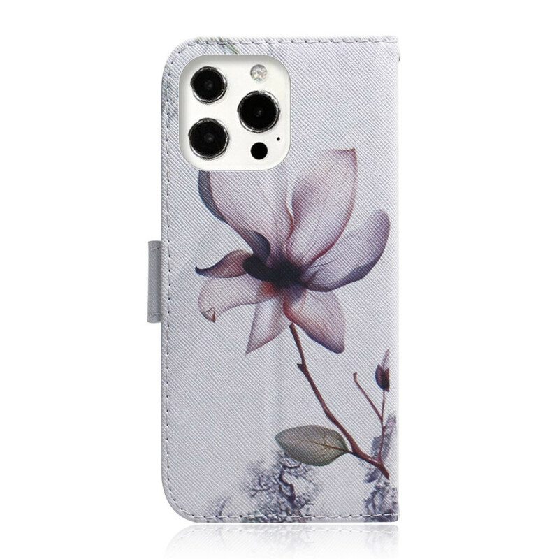 Kotelot iPhone 13 Pro Flower Dusty Pink