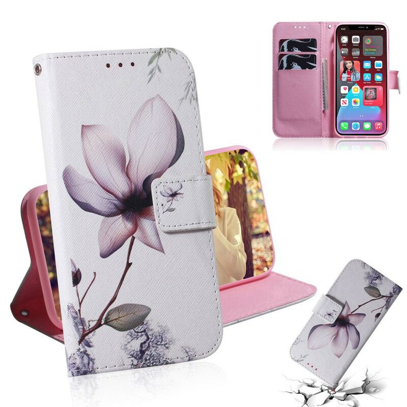 Kotelot iPhone 13 Pro Flower Dusty Pink