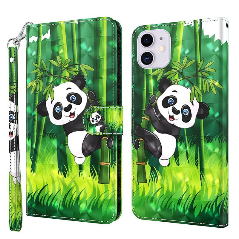 Kotelot iPhone 13 Pro Panda Ja Bambu