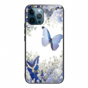 Kuori iPhone 13 Pro Butterflies Design Karkaistu Lasi