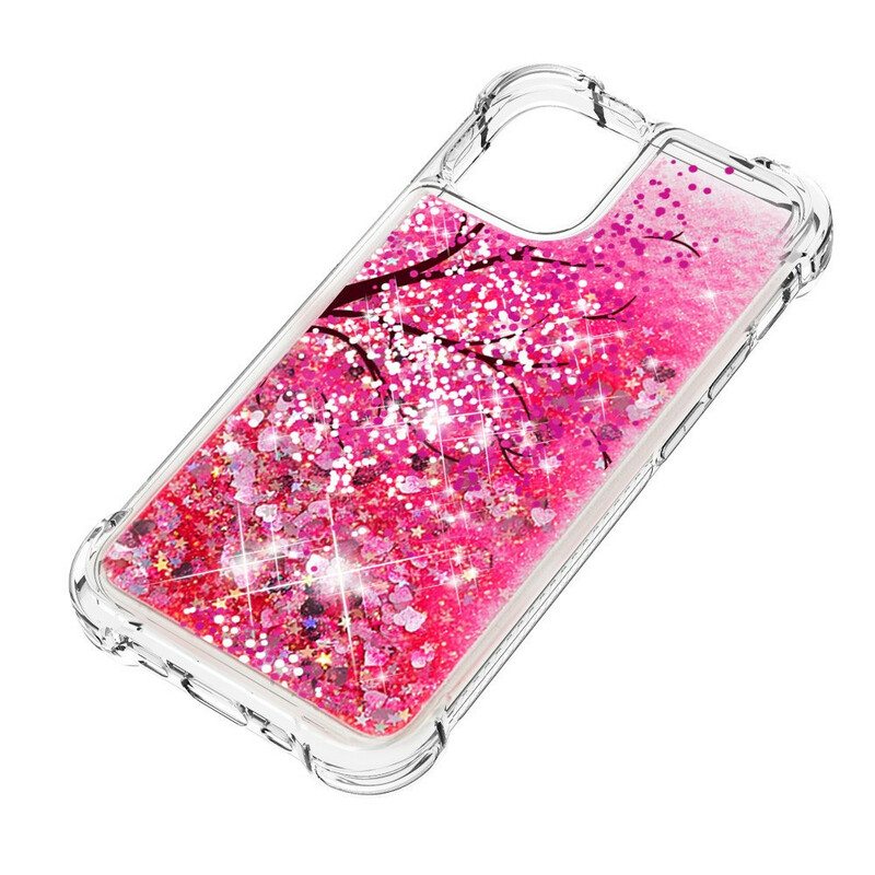 Kuori iPhone 13 Pro Glitter Tree