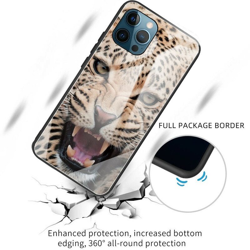 Kuori iPhone 13 Pro Leopard Karkaistu Lasi