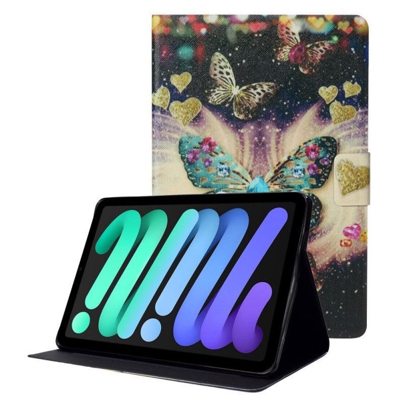 Flip Case iPad Mini 6 (2021) Hieno Perhonen