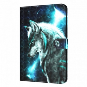 Nahkakotelo iPad Mini 6 (2021) Light Spot Wild Wolf