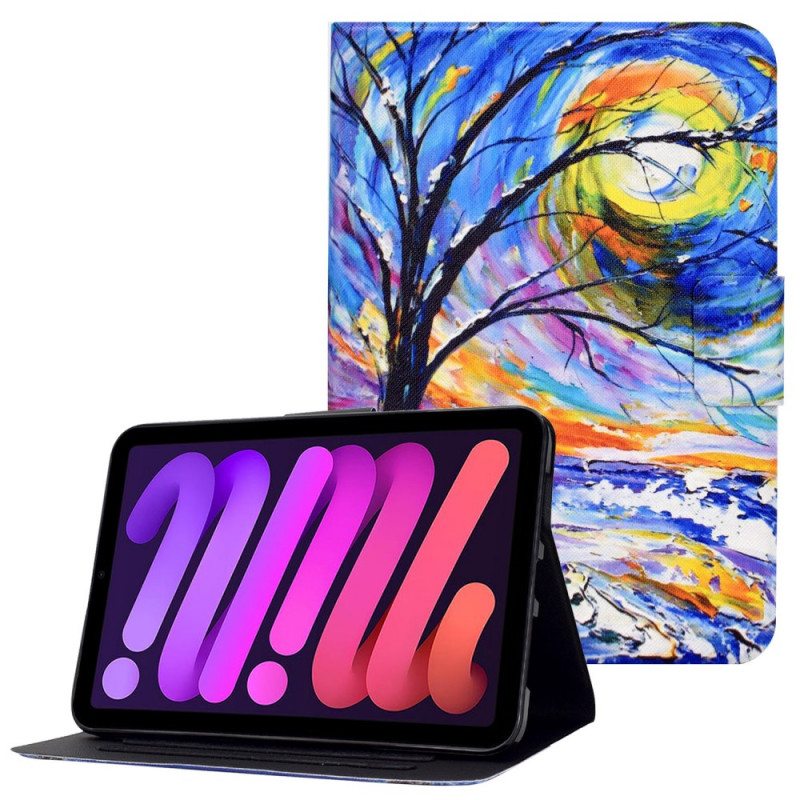 Nahkakotelo iPad Mini 6 (2021) Puu Art