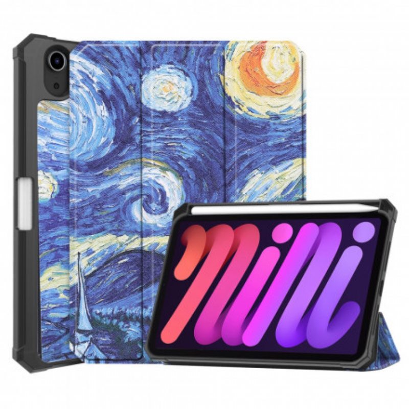 Puhelinkuoret iPad Mini 6 (2021) Starry Night Kynäpidike