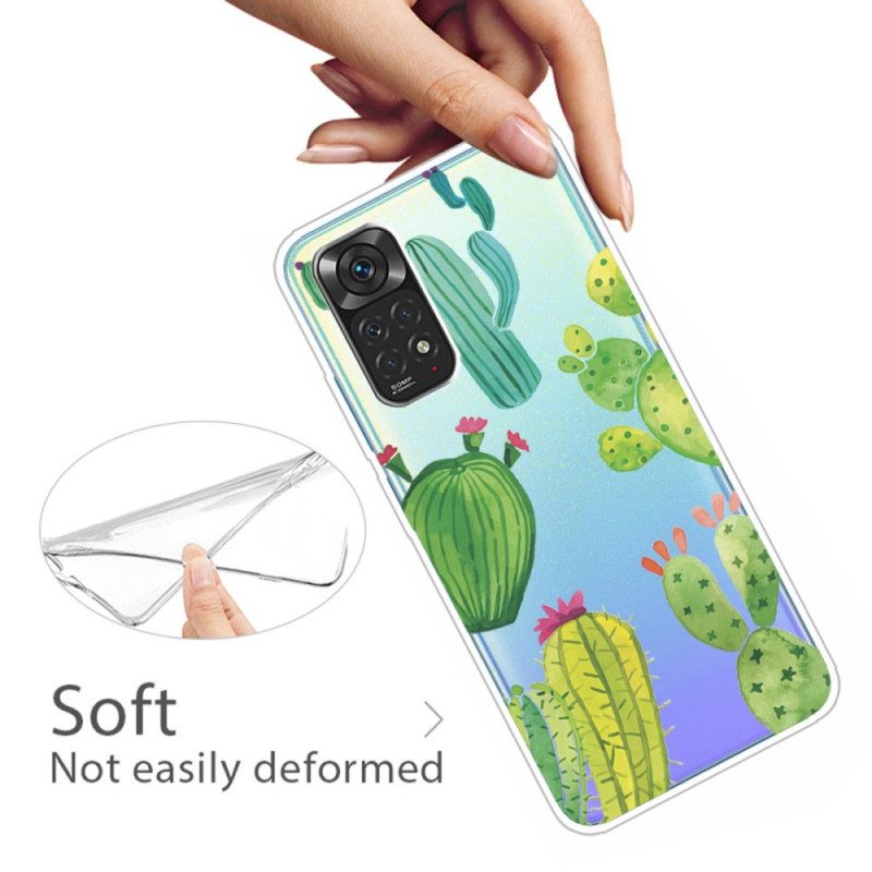 Case Xiaomi Redmi Note 11 Pro / 11 Pro 5G Akvarelli Kaktukset