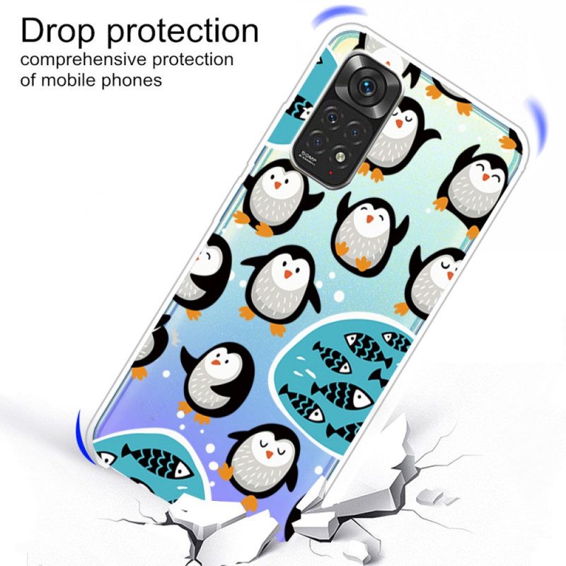 Case Xiaomi Redmi Note 11 Pro / 11 Pro 5G Pingviinit Ja Kalat