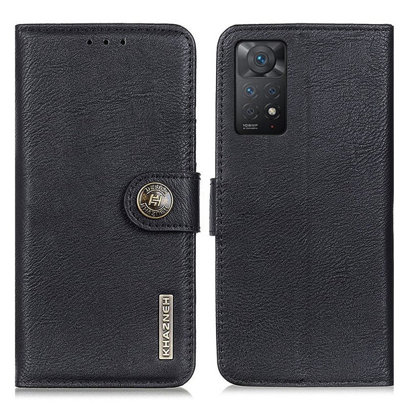 Flip Case Xiaomi Redmi Note 11 Pro / 11 Pro 5G Keinonahka Khazneh