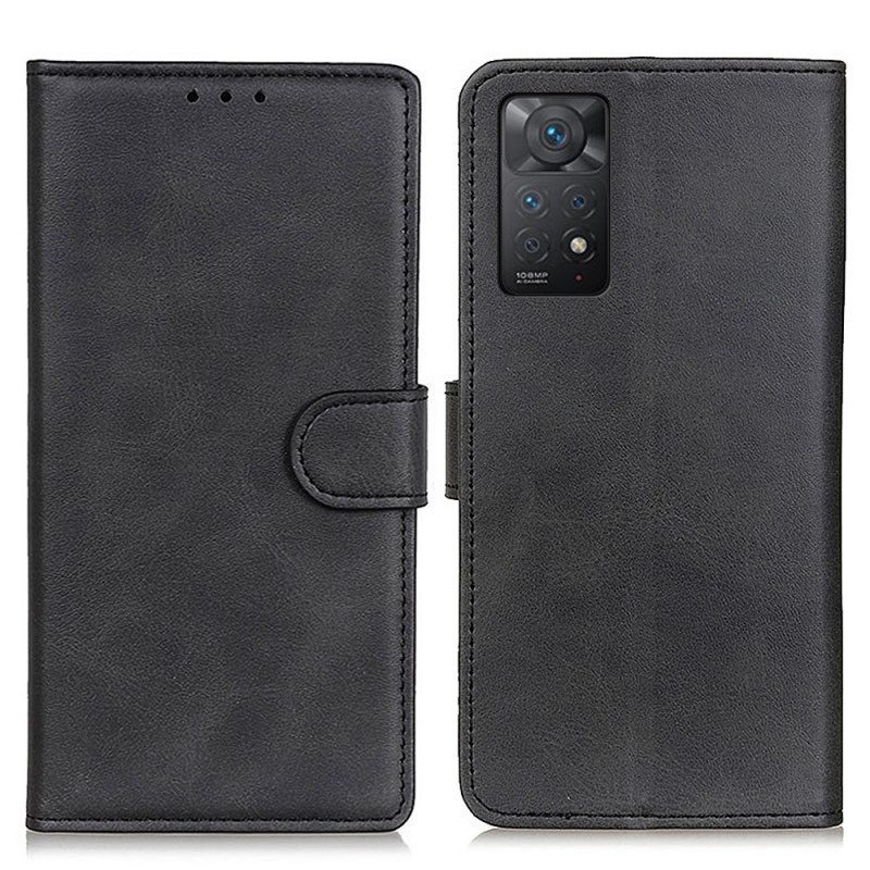 Flip Case Xiaomi Redmi Note 11 Pro / 11 Pro 5G Retro Mattanahkaefekti