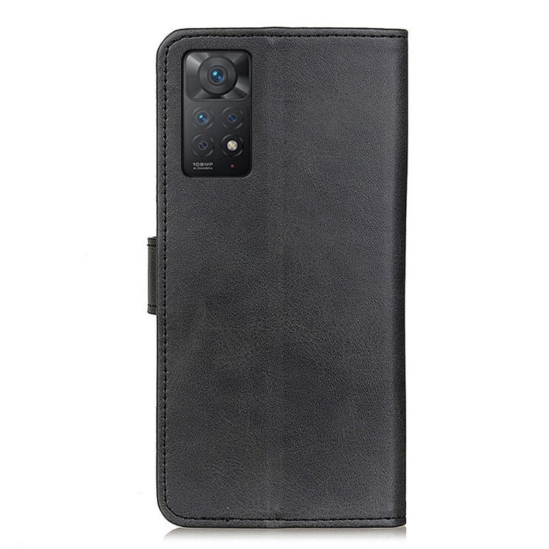 Flip Case Xiaomi Redmi Note 11 Pro / 11 Pro 5G Retro Mattanahkaefekti