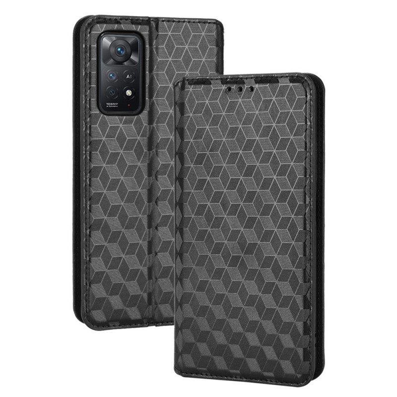 Puhelinkuoret Xiaomi Redmi Note 11 Pro / 11 Pro 5G Kotelot Flip 3d Diamond Leather Effect