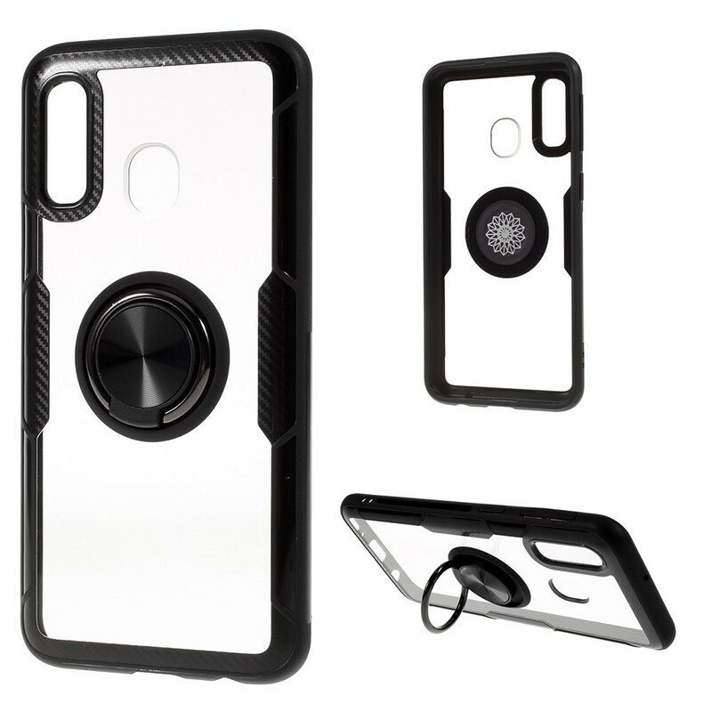 Case Samsung Galaxy A30 Läpinäkyvä Rengastuella