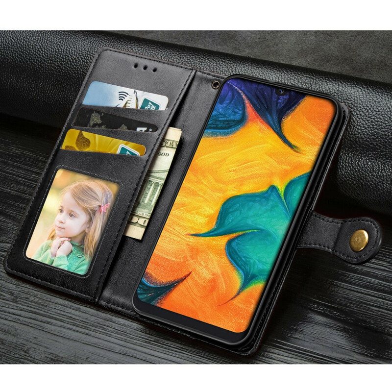 Nahkakotelo Samsung Galaxy A30 Tyylillinen Nahkayritys