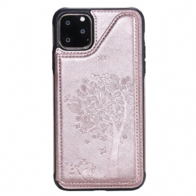 Case iPhone 11 Cat Print Monitoiminen