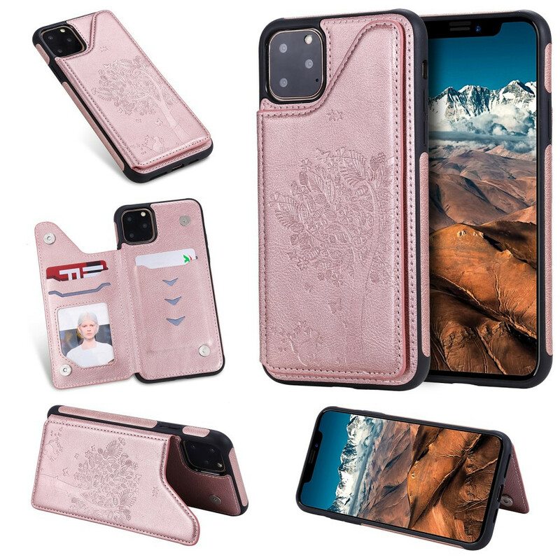 Case iPhone 11 Cat Print Monitoiminen