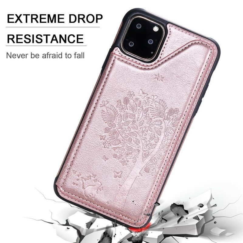 Case iPhone 11 Cat Print Monitoiminen