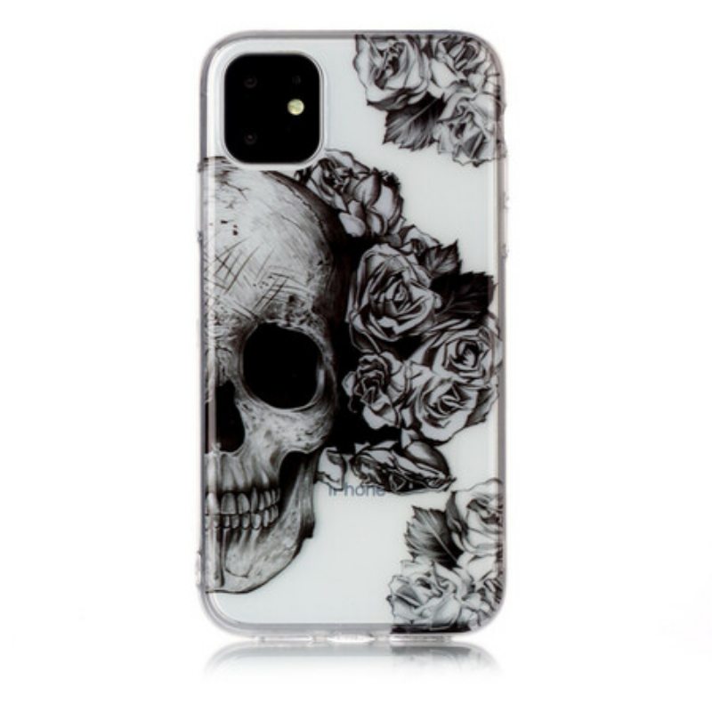 Case iPhone 11 Läpinäkyvä Kukkakallo