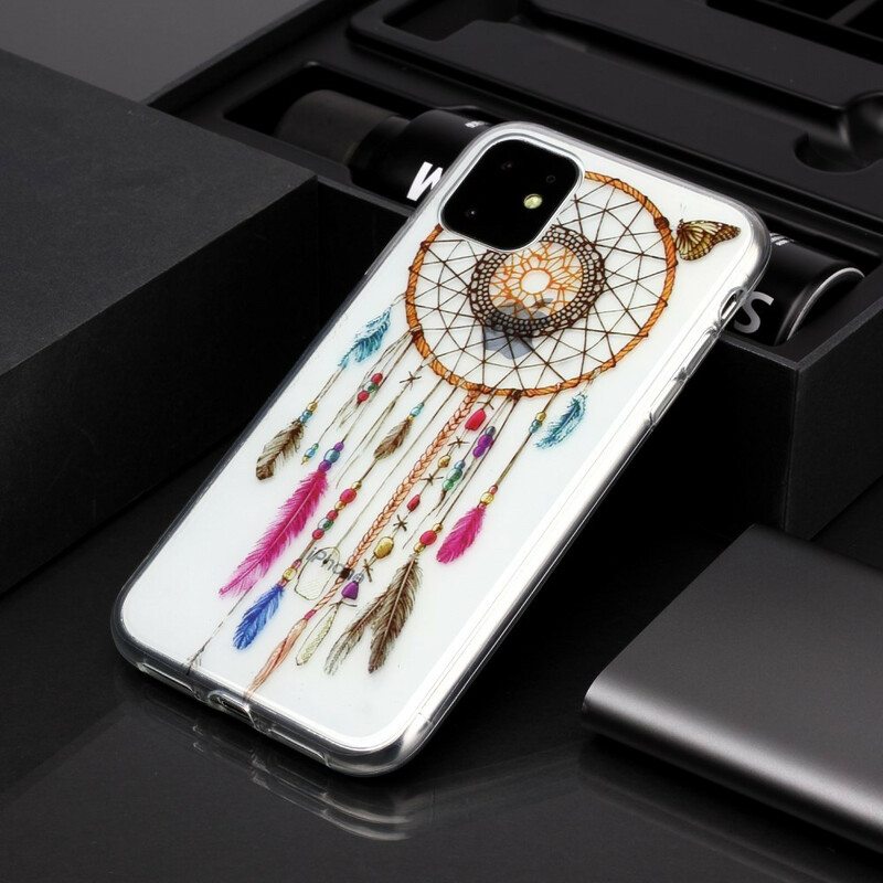 Case iPhone 11 Läpinäkyvä Värikäs Dream Catcher