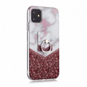 Case iPhone 11 Marmorimuotoilu Rengastuella