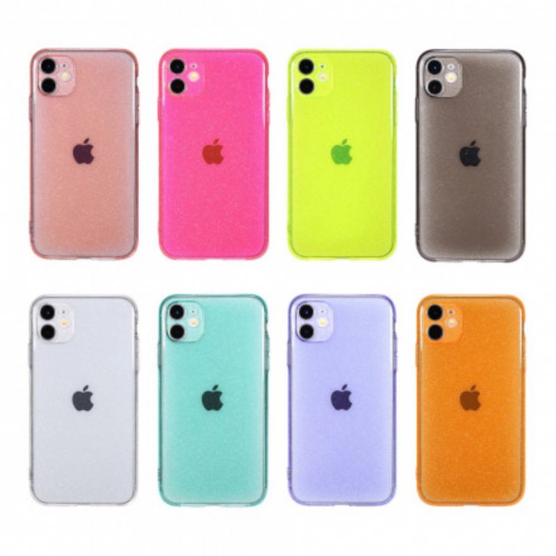 Kuori iPhone 11 Fluoresoiva Glitter