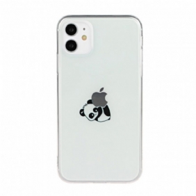 Kuori iPhone 11 Panda-logopelit