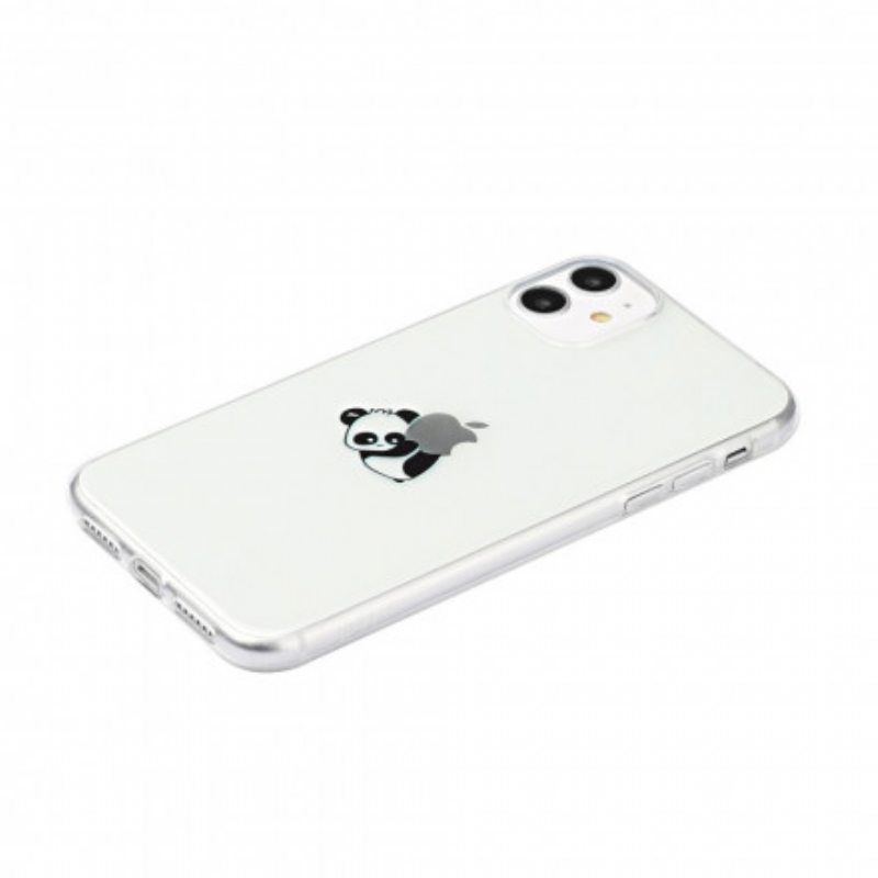 Kuori iPhone 11 Panda-logopelit