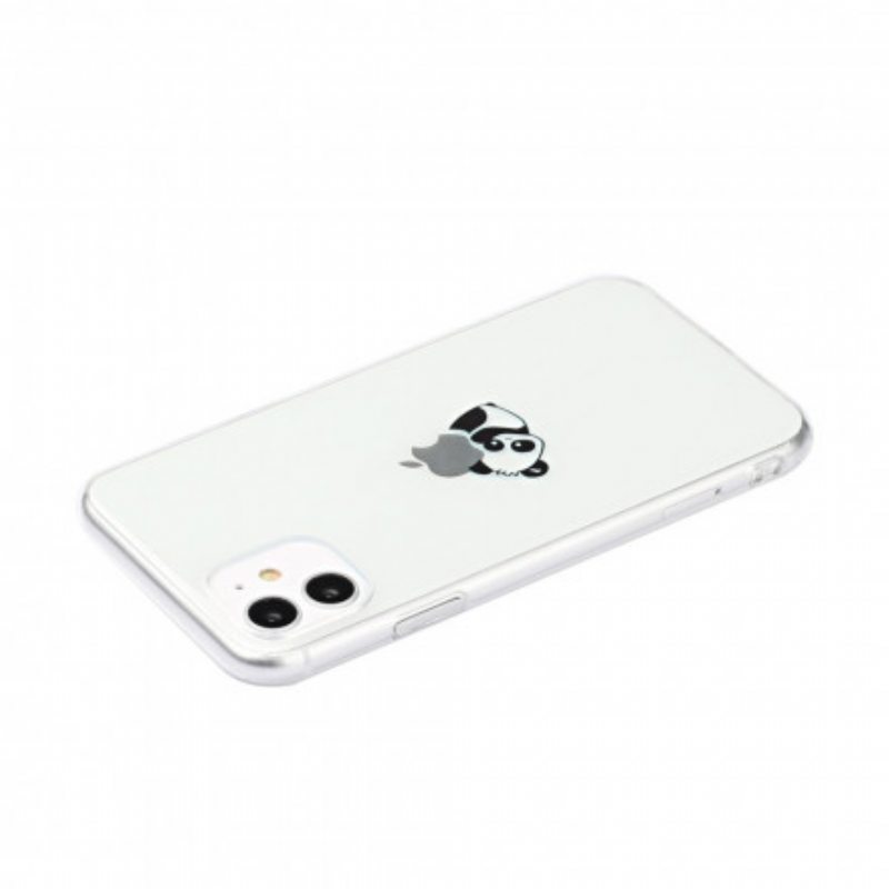 Kuori iPhone 11 Panda-logopelit