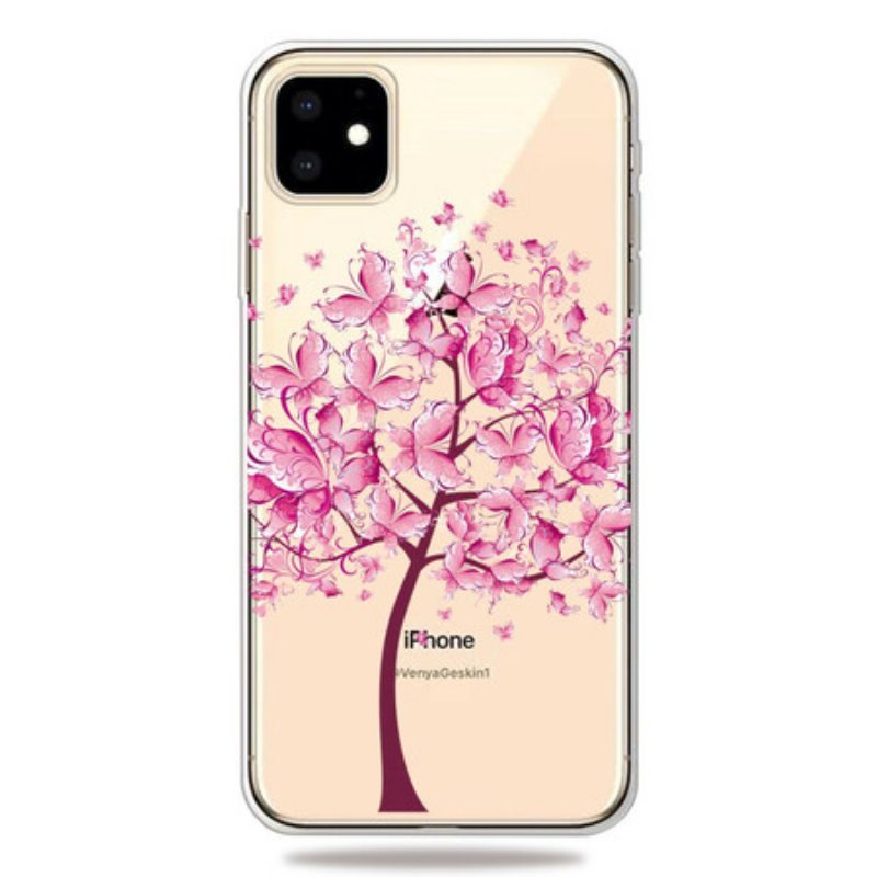 Kuori iPhone 11 Pinkki Puun Latva