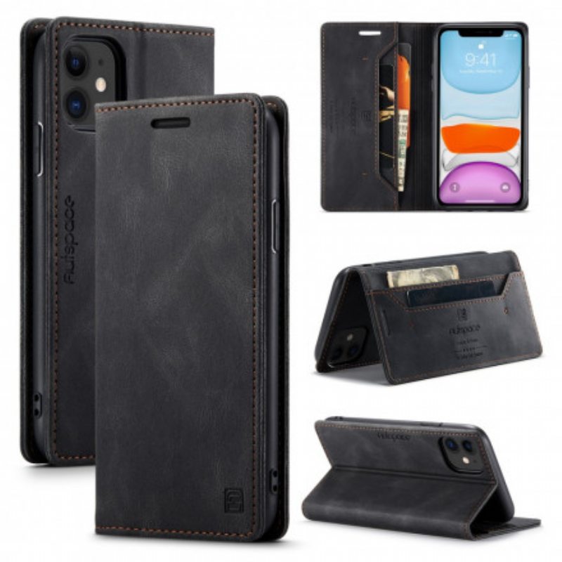 Puhelinkuoret iPhone 11 Kotelot Flip Leather Effect Rfid-tekniikka