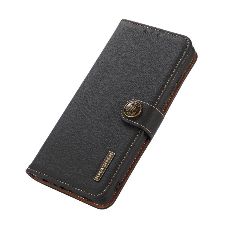 Flip Case Vivo V23 5G Khazneh Rfid Aitoa Nahkaa