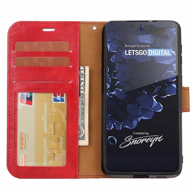 Case Nahkakotelo Samsung Galaxy S22 Ultra 5G Irrotettava Vintage-tyyli